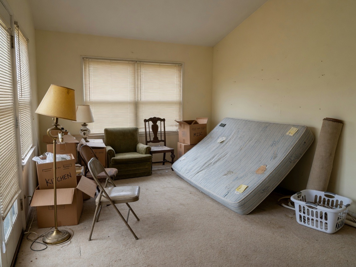Stored household leftover typical of a garage or patio cleanout